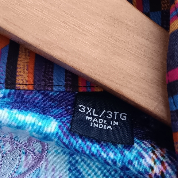 Robert Graham Button Up Shirt Multicolor Plaid Flip Cuff Designer Cotton 3XL - Picture 8 of 10